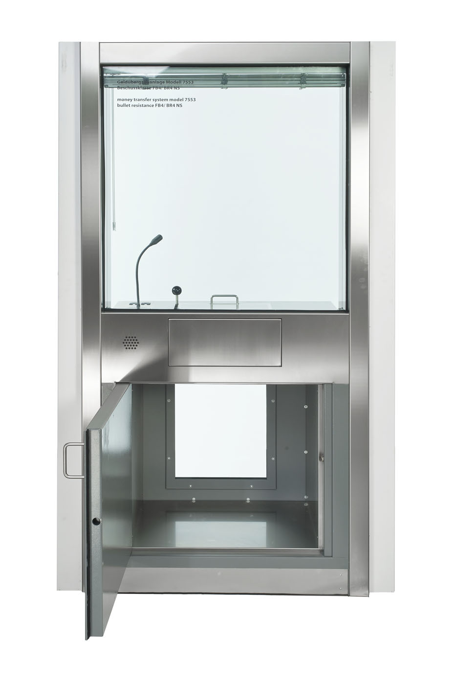 Komplettelement Modell 7553 H / 7553 H F90 mit Kofferschleuse, offene Tür
